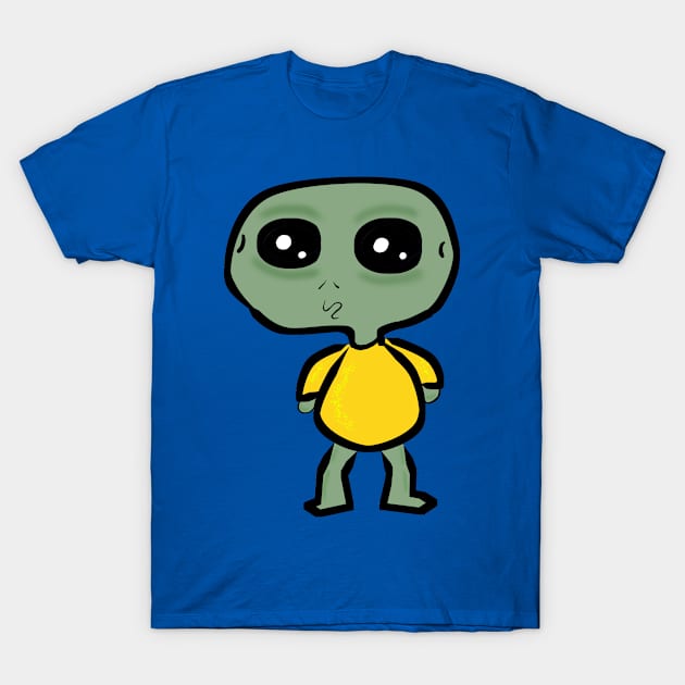 Alien looks confused T-Shirt by FromBerlinGift